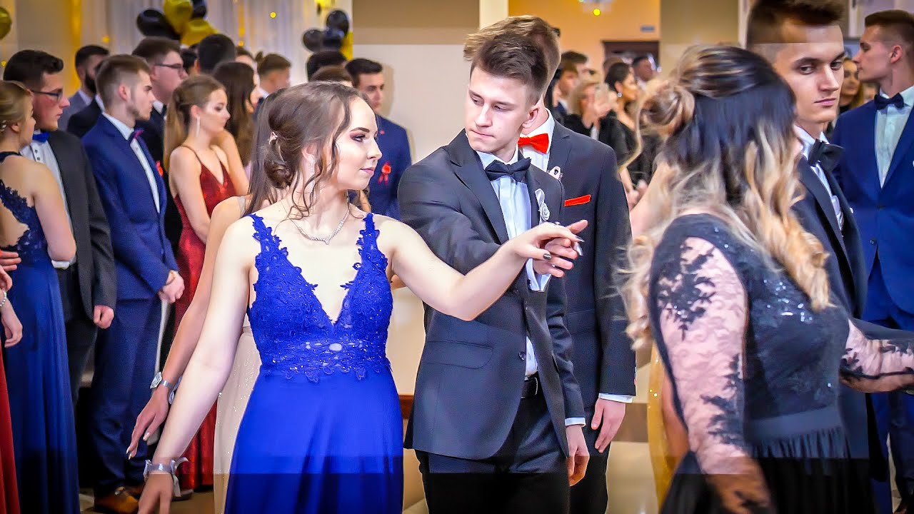 Tradycyjny taniec POLONEZ na studniówce w I LO Tomaszów Lubelski janblad.pl