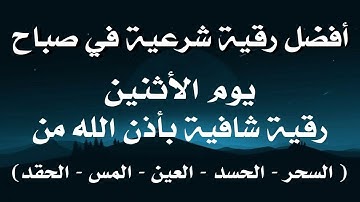 أفضل رقية شرعية في صباح يوم الأثنين علاج الحسد_السحر_العين _حفظ وتحصين للمنزل _القارئ علاء عقل