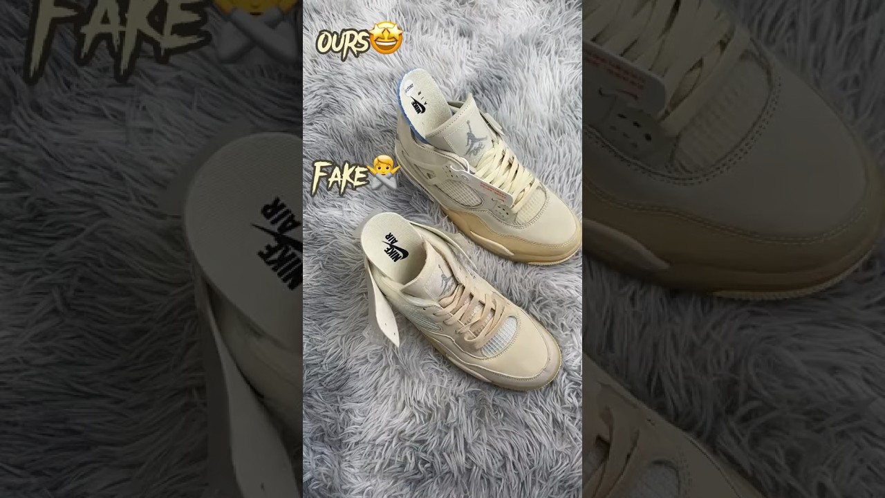 Real Vs Fake Off-White Jordan 4 
