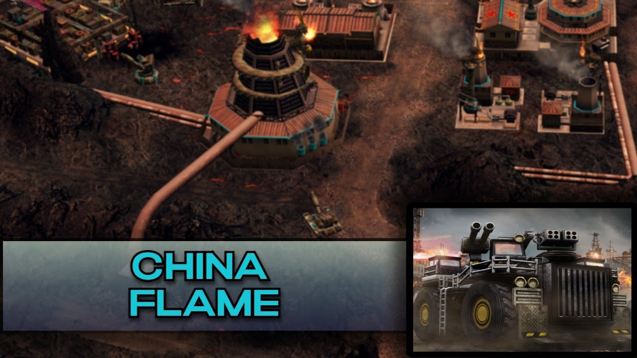 C&C Contra X Beta 2 Superweapon [Обычный] Generals Challenge #1 против China Flame General [Сложный]