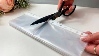 INCREDIBLE 😍 GENIUS IDEA USING PVC SHEET PROTECTORS FOR HOME DECOR! DIY