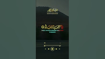 ,سورة الكافرون #القران_الكريم #المصحف #راحة_نفسية #القزابري #ماهرالمعيقلي #حالات_واتس #الرحمن #السدي