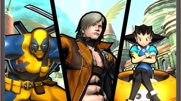 Ultimate Marvel vs Capcom 3: Dante, Deadpool, and Tron Bonne arcade playthrough