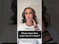 What does this touch mean? #neck #touch #touching #bodylanguage #flirting