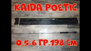 обзор спиннинга Кaida Poetiс 05-6 гр. 198 см