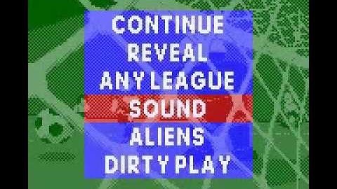 Cheat Menu - Pocket Soccer (E) (GBC)