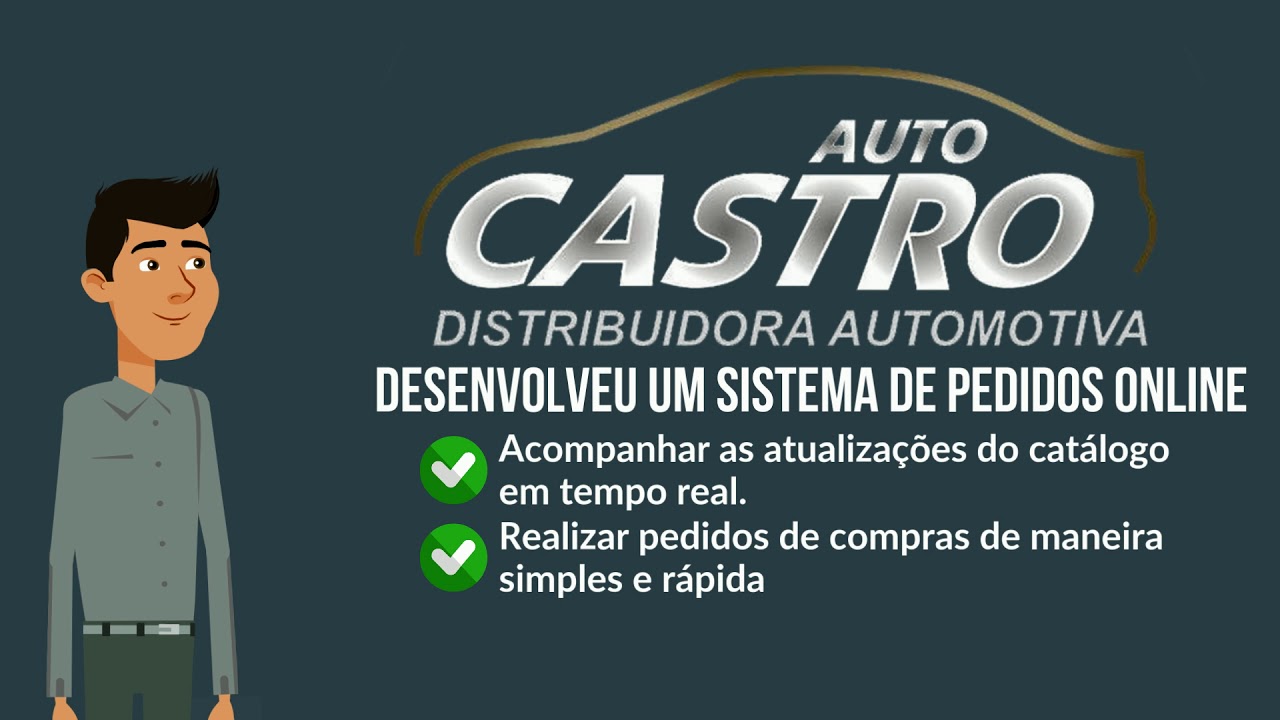 Vídeo animado no ramo de Sistemas AUTO CASTRO distribuidora