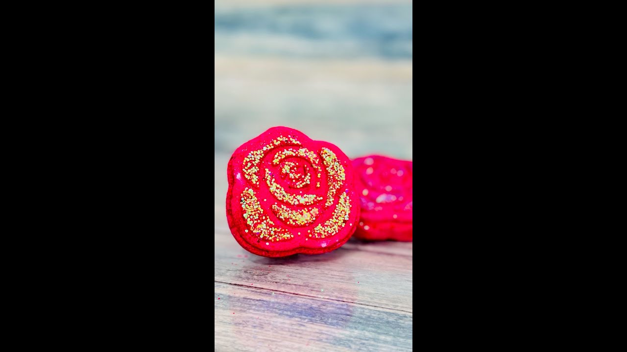 Watch As This Red Rose Bath Bomb Blooms In Water! - YouTube