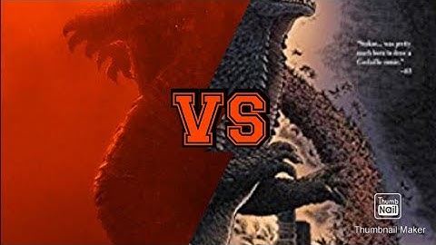 Tinans buring godzilla vs godzilla in hell