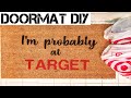 HOW TO MAKE A DOORMAT WITH YOUR CRICUT | DIY | TARGET