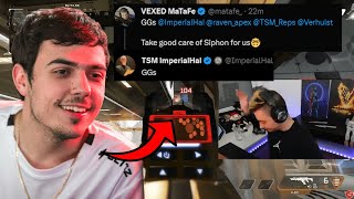 VEXED Matafe FINALLY gave up contesting TSM ImperialHal in ALGS Scrims after this.. 😲