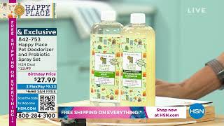 Happy Place Pet Deodorizer and Probiotic Spray Set