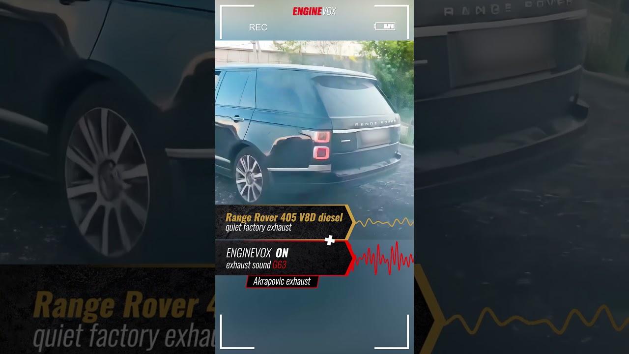 Electronic active sound exhaust system Range Rover 405 V8D 