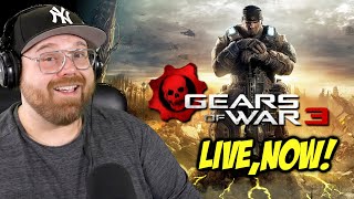 🔴LIVE - Playing Gears of War 3 for the 1st Time Ever!!!!