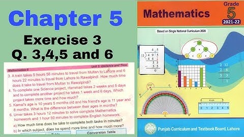 Class 5 Math | Chapter 5 Exercise 3 | Q 3,4,5 and 6 | Time words problem | Ilmi darasgah