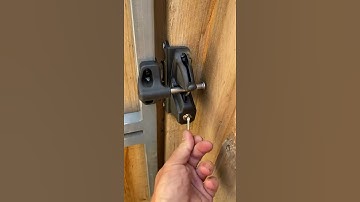 Gate lock installation. Lock latch Delux. Human Key Locksmiths Melbourne