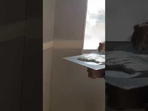 Bedding paper tape and filling flat. #australia #construction