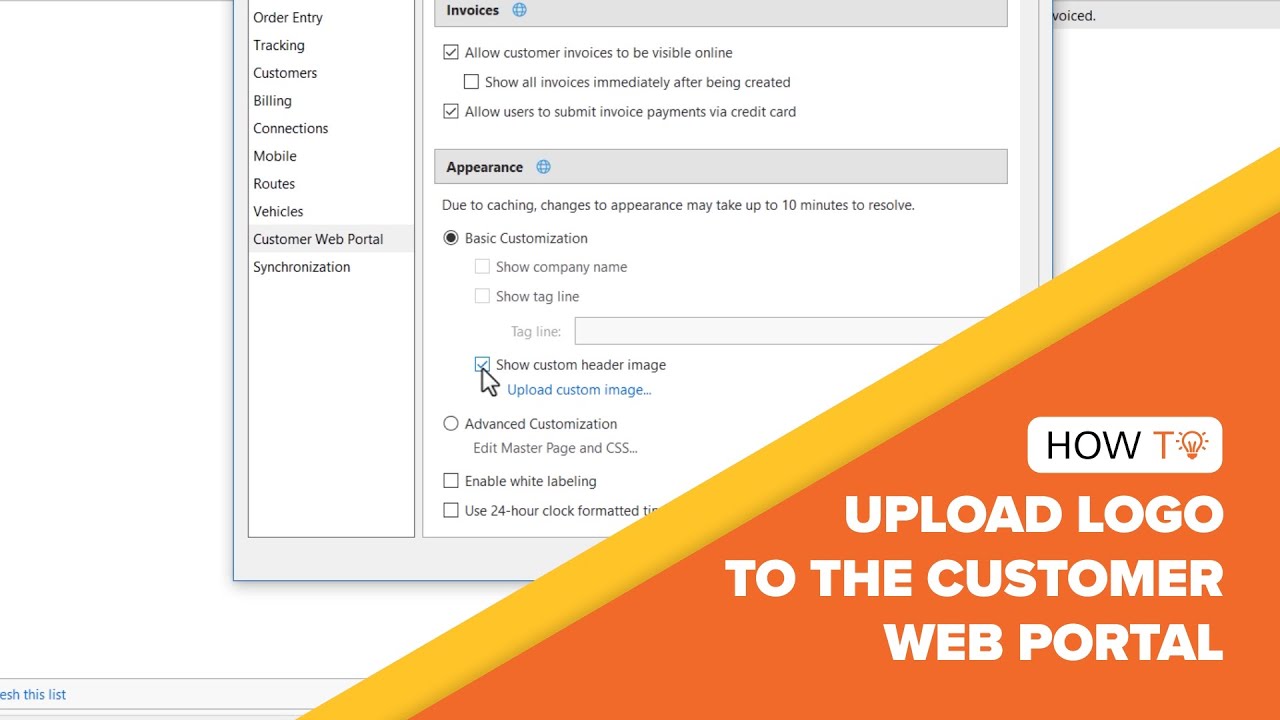 How To Upload Logo to the Customer Web Portal – An OnTime 360 Guide
