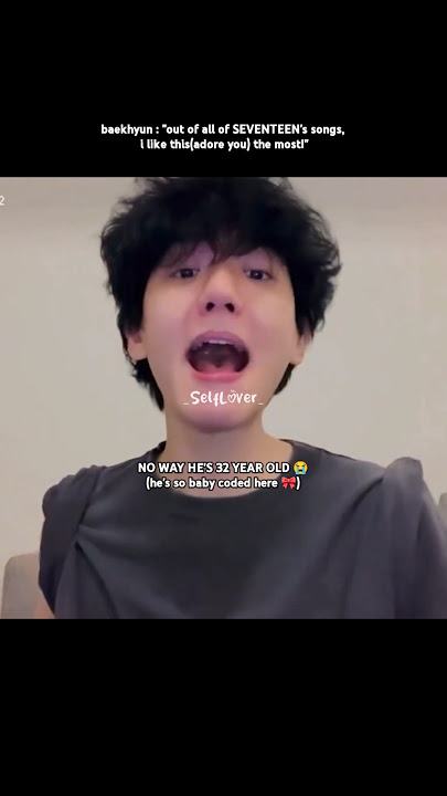 BAEKHYUN SANG AND DANCED TO 'ADORE U' ON HIS LIVE 🩶 #baekhyun #exo #seventeen #_selflover_