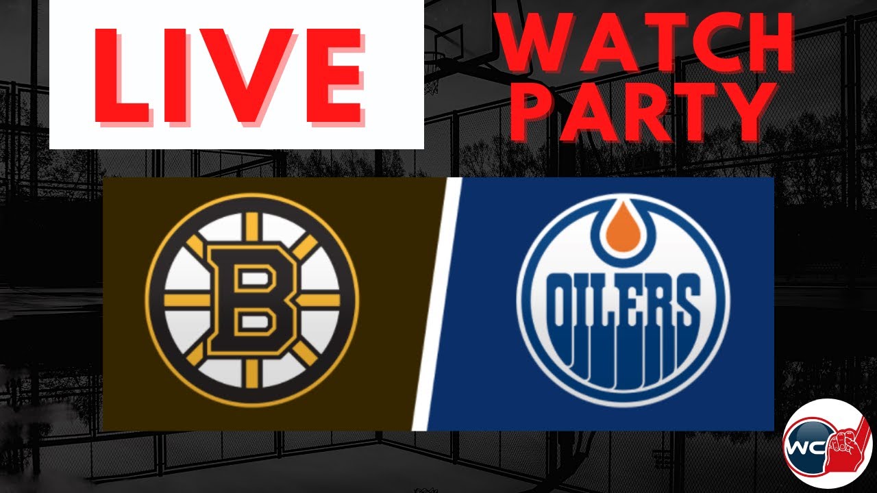 Boston Bruins vs Edmonton Oilers LIVE Watch Party!