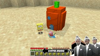 I found the Smallest Spongebob House in Minecraft - Coffin Meme