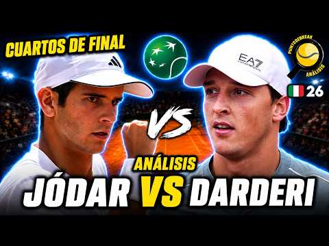 Video ANÁLISIS DEL JÓDAR-DARDERI - CUARTOS DE FINAL ATP ROMA - LA LUPA DE PDB