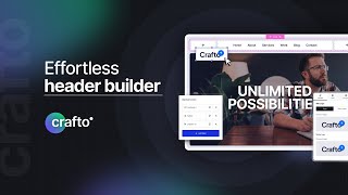 Crafto Wordpress Theme - Header Builder