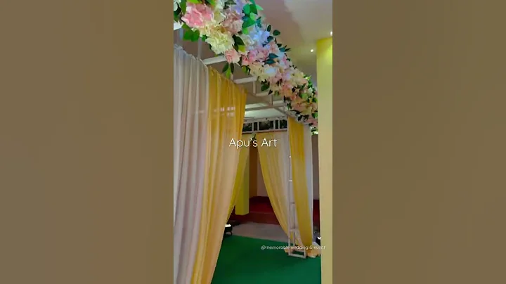 Wedding mandap decor || #shorts #short #shortvideo #wedding#decor #reels #reel #video #viral