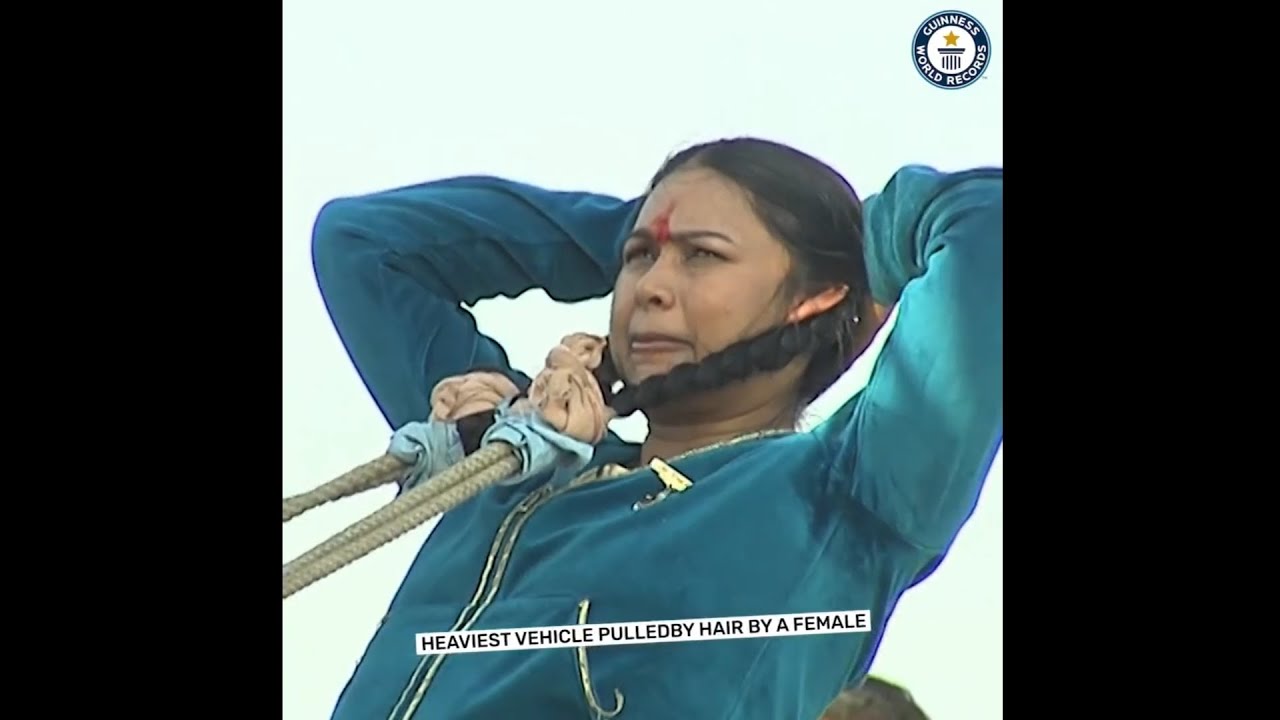 ब्रह्माकुमारी रानी दीदी ने सिर के बालों से भरा  ट्रक खींचा ; गिनीज रिकॉर्ड बनाकर  देश का नाम रोशन 