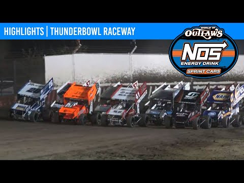 World of Outlaws NOS Energy Drink Sprint Cars at Thunderbowl Speedway, March 12, 2022 | HIGHLIGHTS