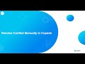 Resolve Conflict Manually in Copado