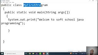 java basic program explanation lecture in Urdu/Hindi