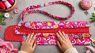 💖 CAN'T STOP SEWING THIS BAG🌷The Easiest &amp; Fastest 3 Compartments Crossbody Bag in 10 Minutes#diybag