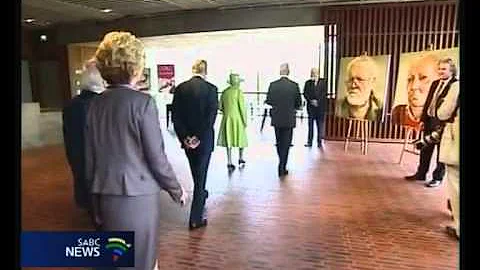 Queen Elizabeth shook the hand of commander Martin...