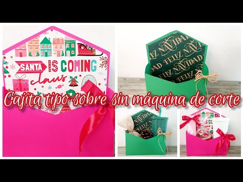 Cajita tipo sobre hecha a mano* Ancheta navideña fácil y rápido* Cajita para regalo navideño
