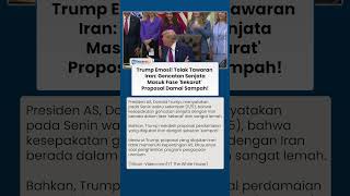 Geram ke Iran! Trump Klaim roposal Damai Iran Sampah, Tak Sesuai Kepentingan AS Setop Senjata Nuklir