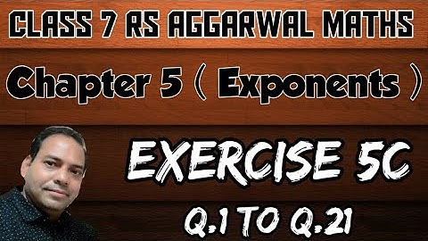 Exercise 5C class 7 RS Aggarwal Maths
