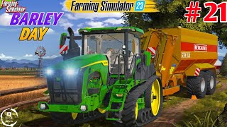 Harvesting Barley In Farming Simulator 23 GAMEPLAY #21