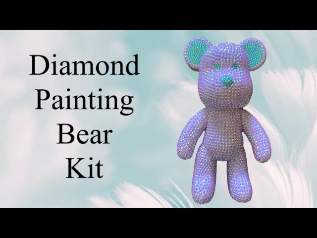 1pc Cartoon Bear Pattern Diamond Painting Kit, 5d Diy Artificial