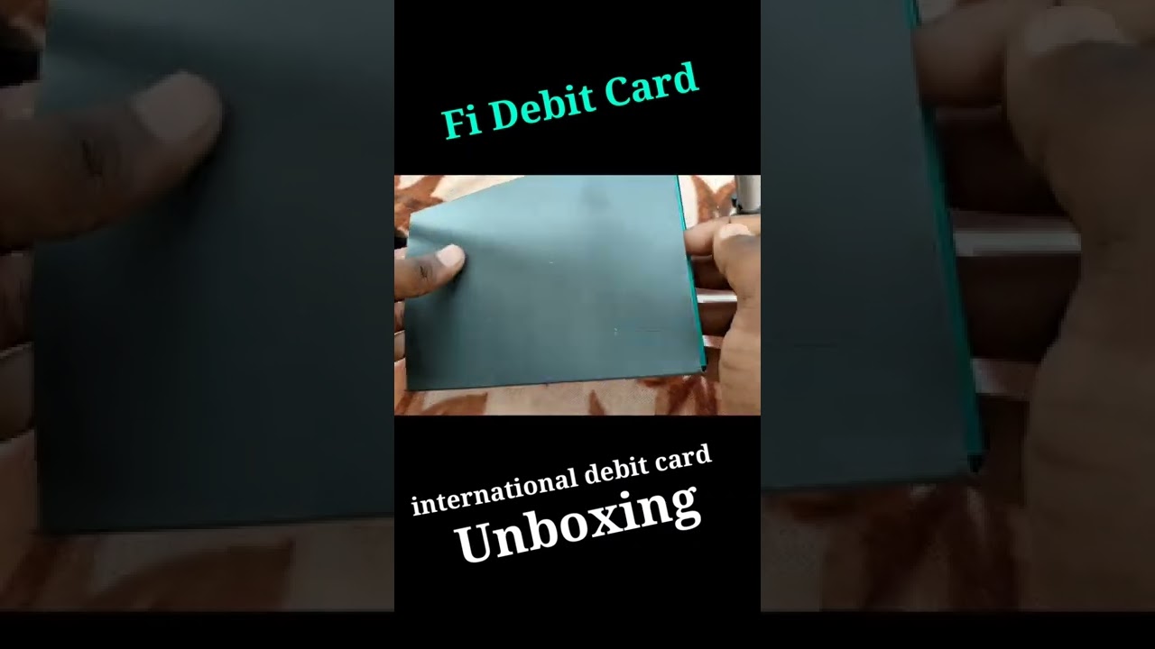 Fi debit card (international ) unboxing and first look 2022 | t4y 2.0 | 