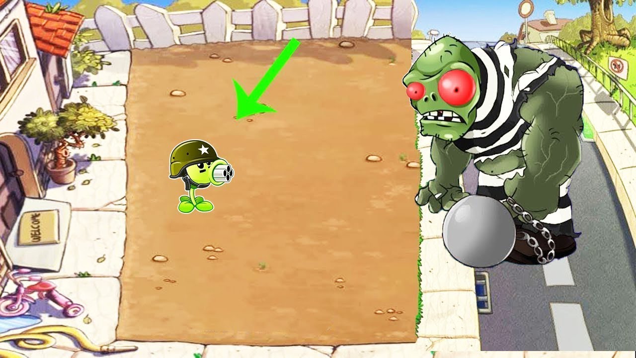1 Gatling Pea vs Gargantuar vs All Zombie PvZ - Plants vs Zombies - YouTube