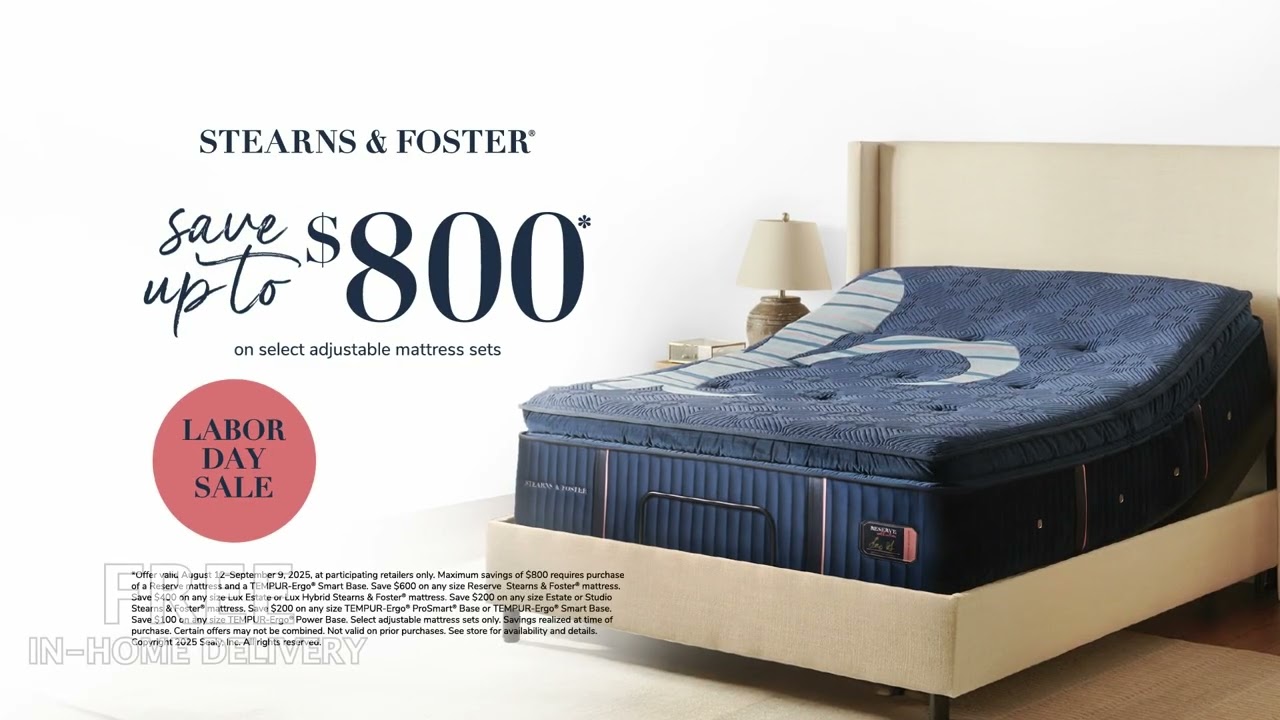 Labor Day Mattress Sale - Stearns & Foster