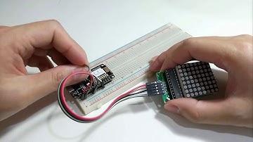 คลิปวีดีโอสอน Arduino ESP8266 Max7219 8×8 LED Matrix : ESP8266 แสดงผล LED Dot Matrix