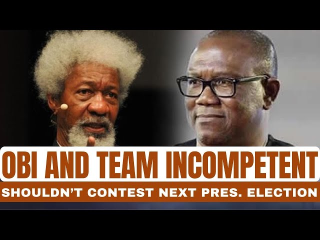 Peter Obi and His Team Incompetent to Lead, Shouldn't Contest Next Presidential Election - Soyinka class=