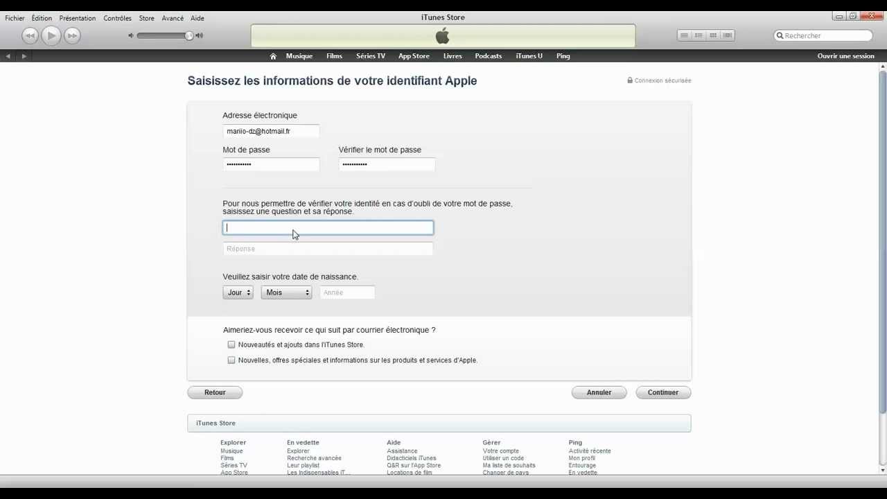 Créer Un Compte Itunes Store Sur Pc