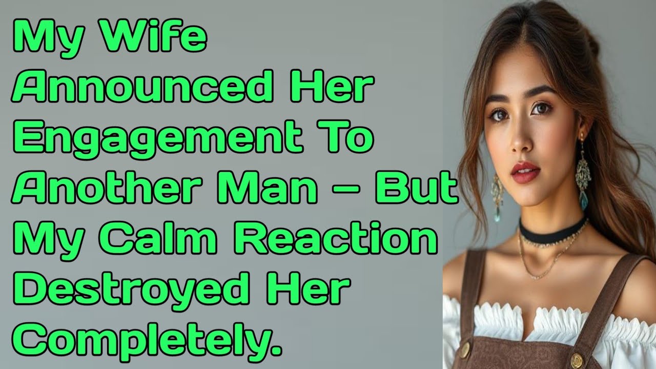 Моя жена объявила о своей помолвке с другим мужчиной, но моя спокойная реакция разрушила ее... 