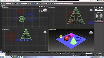 3DS Max Tutorial : My First Scene Part 2. Manipulating Objects
