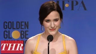 Rachel brosnahan won best performance by an actress in a television
series - musical or comedy for 'the marvelous mrs. maisel' at the 2019
golden globes. wat...