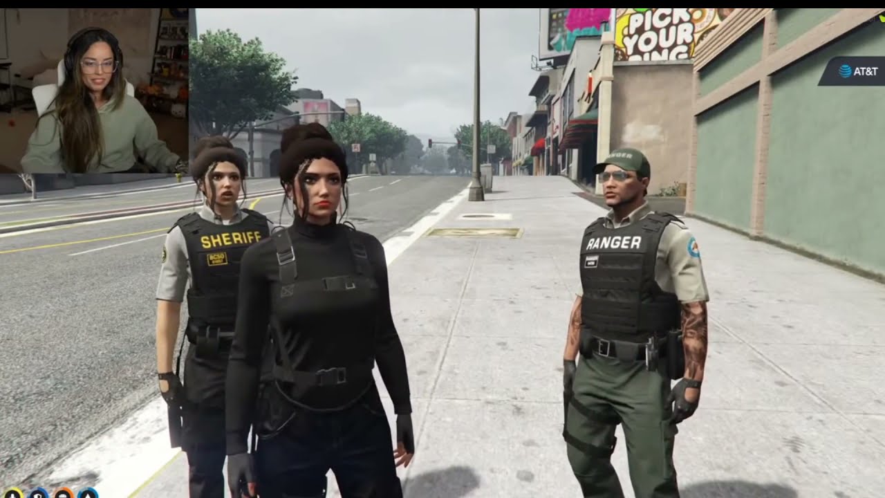Valkyrae  GTA RP   Gets arrested (full arrest and prison time)