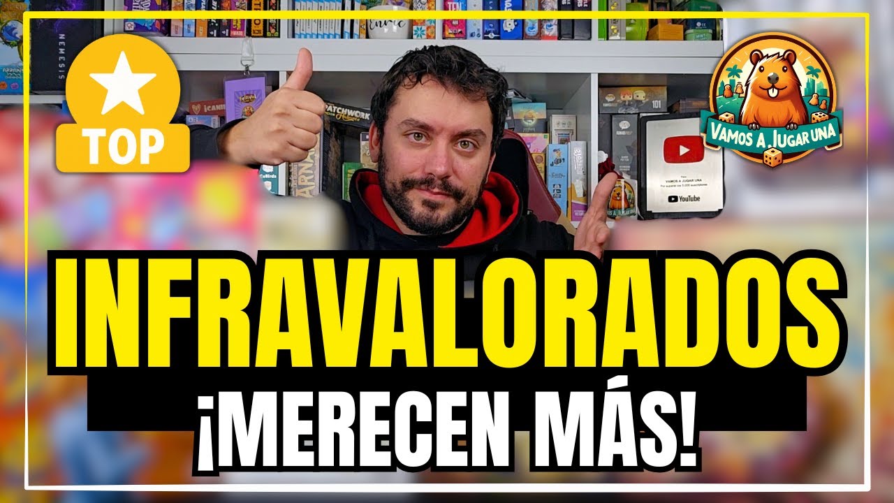 TOP 10 MEJORES JUEGOS DE MESA INFRAVALORADOS | MERECEN MUCHO MÁS